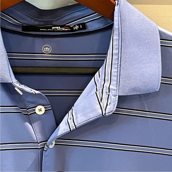 Ralph Lauren RLX Jersey Polo Shirt Carnoustie Gray quarter zip Size large - Picture 12 of 12